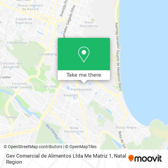 Mapa Gev Comercial de Alimentos Ltda Me Matriz 1