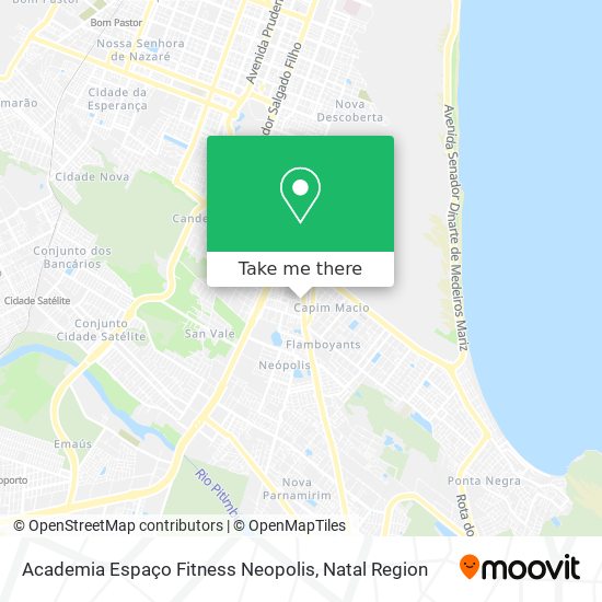 Academia Espaço Fitness Neopolis map