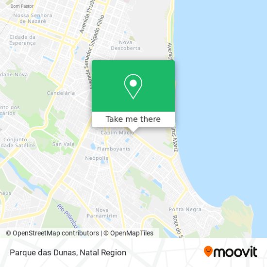 Mapa Parque das Dunas