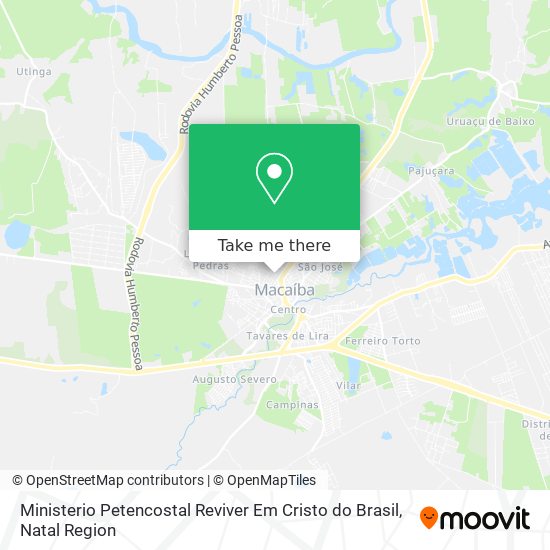 Ministerio Petencostal Reviver Em Cristo do Brasil map