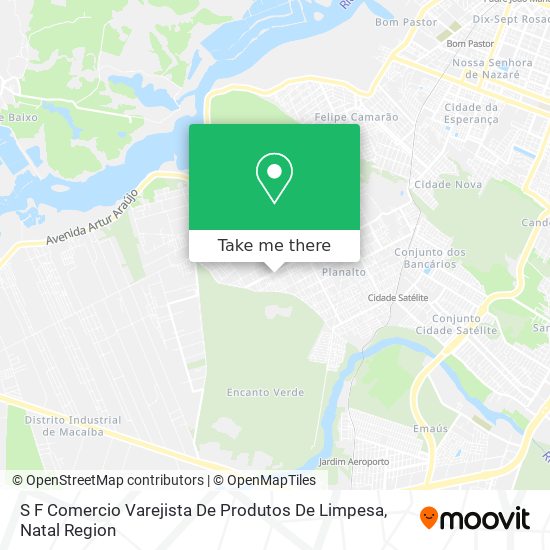 S F Comercio Varejista De Produtos De Limpesa map