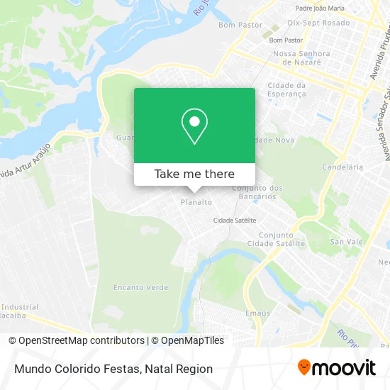 Mundo Colorido Festas map