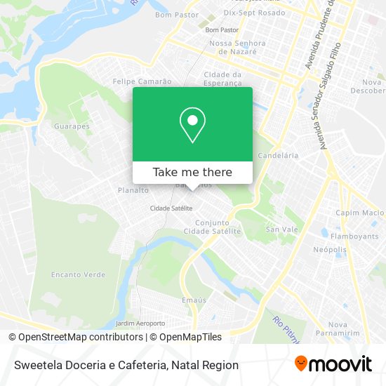 Mapa Sweetela Doceria e Cafeteria