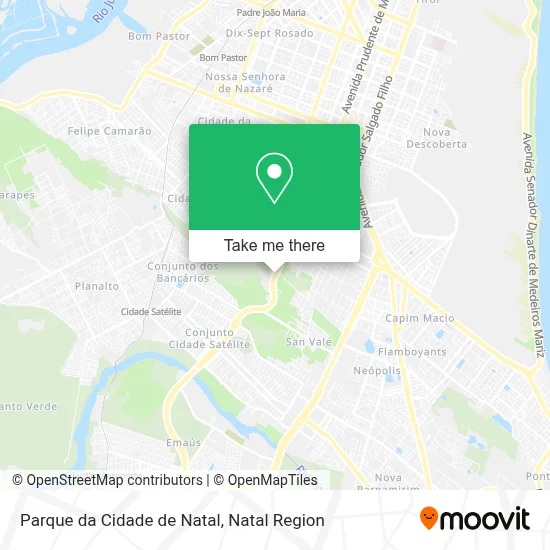 Parque da Cidade de Natal map