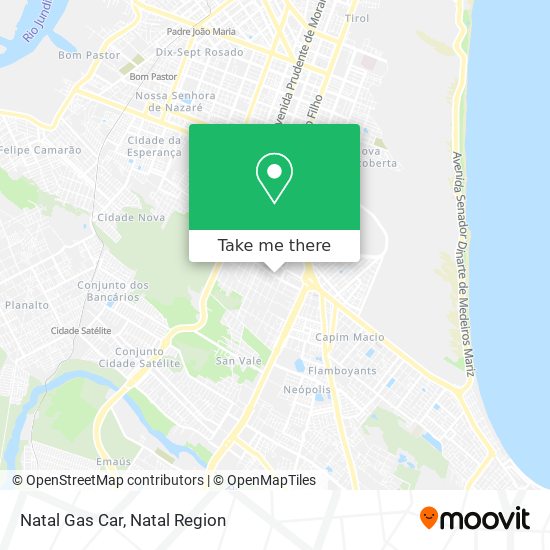 Natal Gas Car map