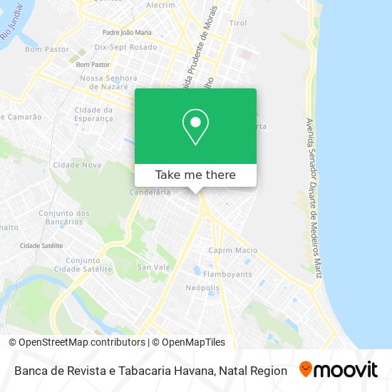 Banca de Revista e Tabacaria Havana map