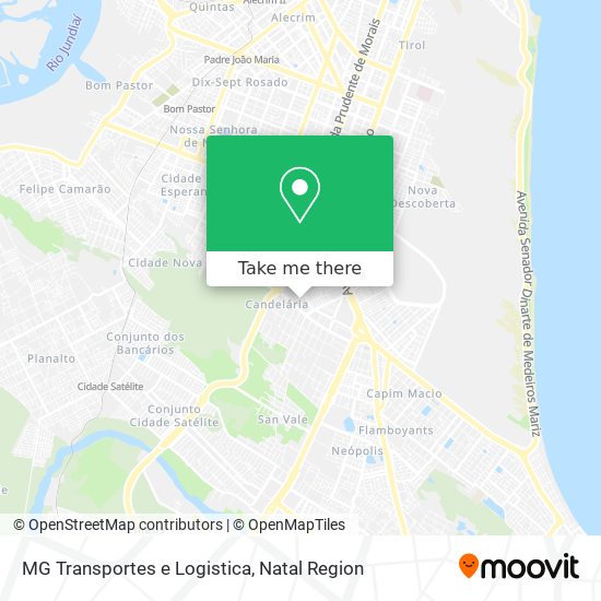 MG Transportes e Logistica map