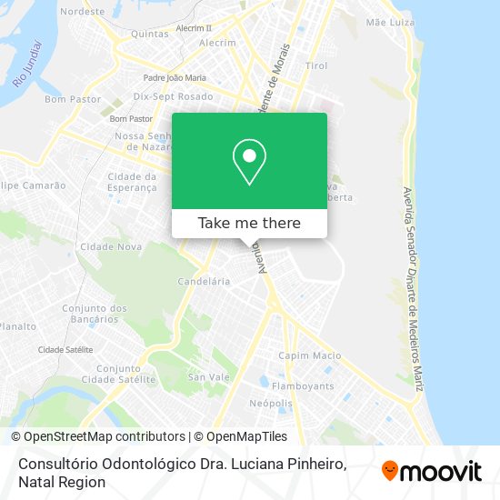 Mapa Consultório Odontológico Dra. Luciana Pinheiro