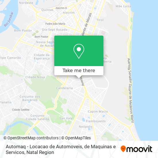 Automaq - Locacao de Automoveis, de Maquinas e Servicos map