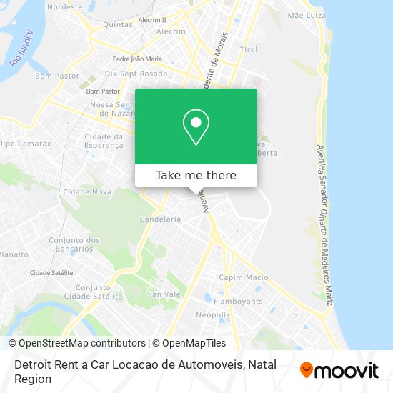 Mapa Detroit Rent a Car Locacao de Automoveis