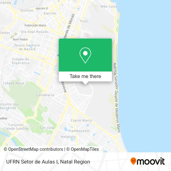 UFRN Setor de Aulas I map