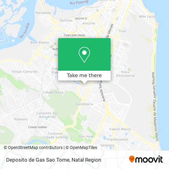 Deposito de Gas Sao Tome map