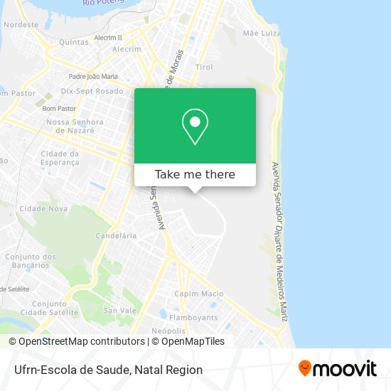 Mapa Ufrn-Escola de Saude