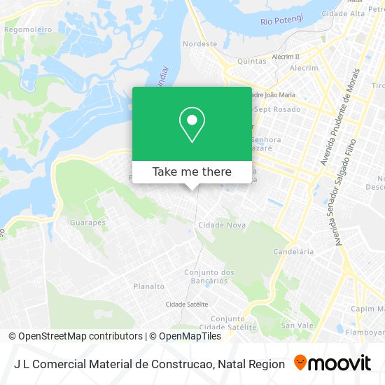 J L Comercial Material de Construcao map