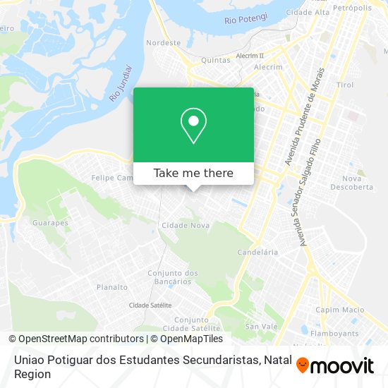 Mapa Uniao Potiguar dos Estudantes Secundaristas