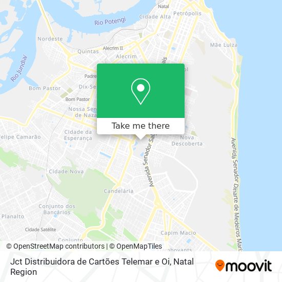 Jct Distribuidora de Cartões Telemar e Oi map