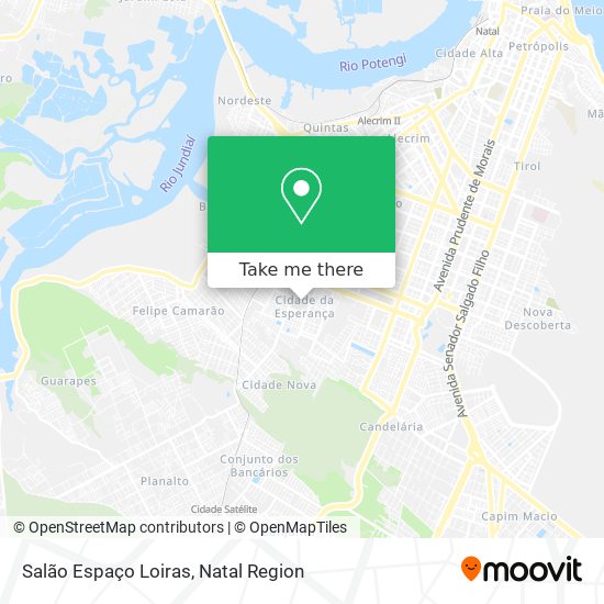 Salão Espaço Loiras map