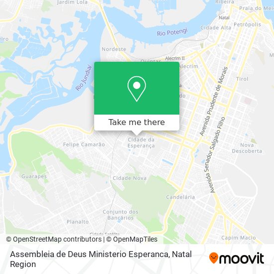 Mapa Assembleia de Deus Ministerio Esperanca