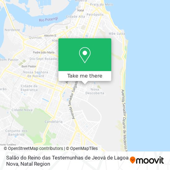 Salão do Reino das Testemunhas de Jeová de Lagoa Nova map