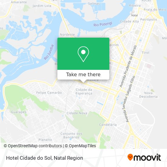 Mapa Hotel Cidade do Sol