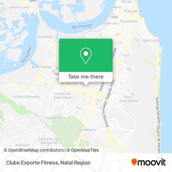 Mapa Clube Esporte Fitness