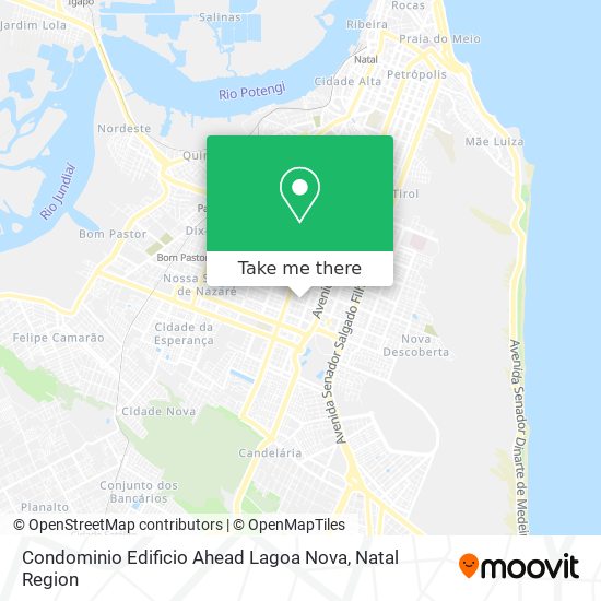 Condominio Edificio Ahead Lagoa Nova map