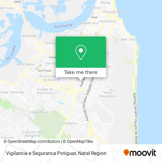 Mapa Vigilancia e Seguranca Potiguar