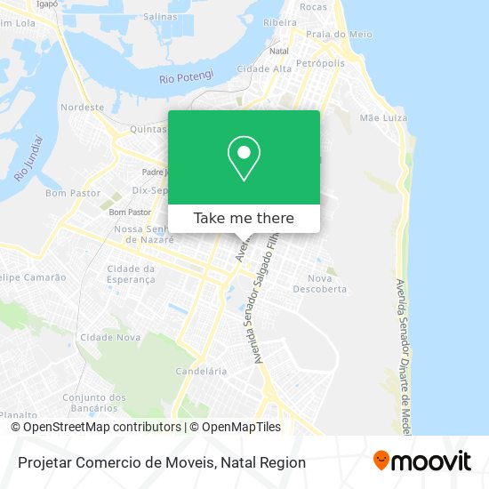 Projetar Comercio de Moveis map