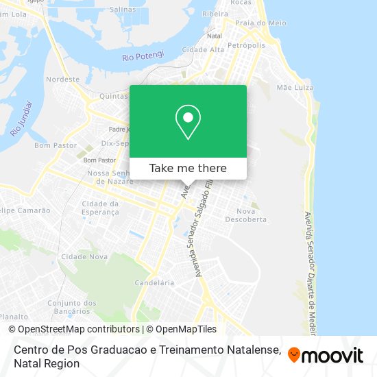 Mapa Centro de Pos Graduacao e Treinamento Natalense