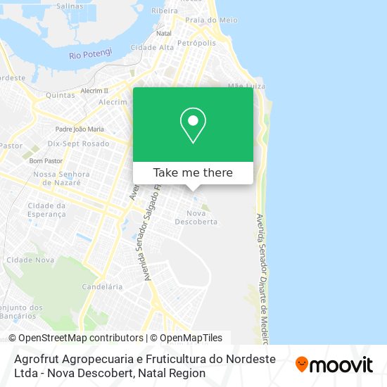 Agrofrut Agropecuaria e Fruticultura do Nordeste Ltda - Nova Descobert map