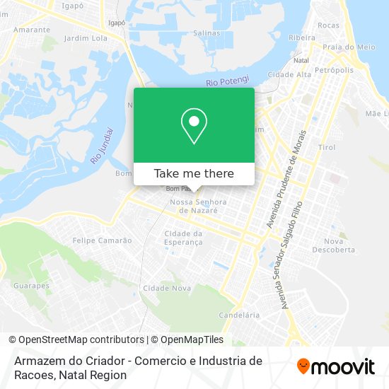 Armazem do Criador - Comercio e Industria de Racoes map