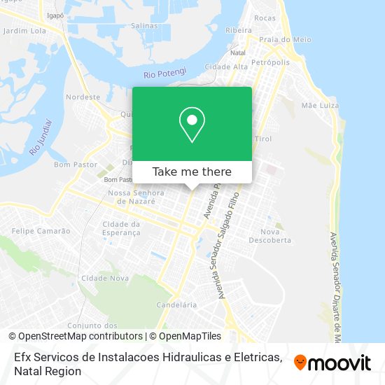 Efx Servicos de Instalacoes Hidraulicas e Eletricas map