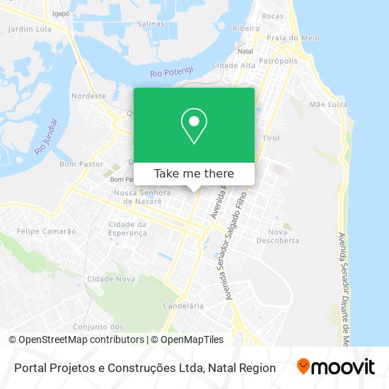 Mapa Portal Projetos e Construções Ltda