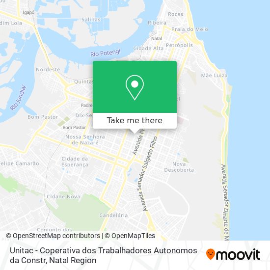 Mapa Unitac - Coperativa dos Trabalhadores Autonomos da Constr
