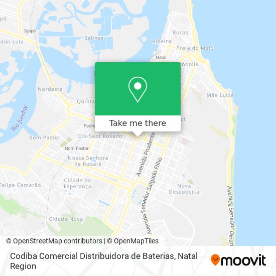 Codiba Comercial Distribuidora de Baterias map