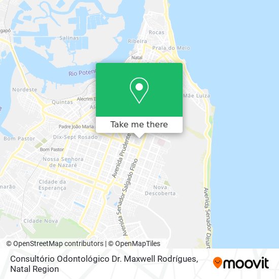 Consultório Odontológico Dr. Maxwell Rodrígues map