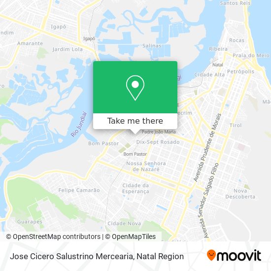 Jose Cicero Salustrino Mercearia map