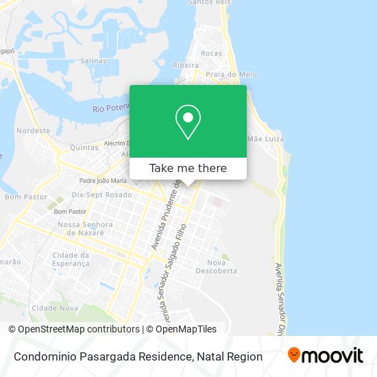 Condominio Pasargada Residence map