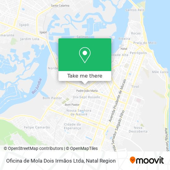 Mapa Oficina de Mola Dois Irmãos Ltda