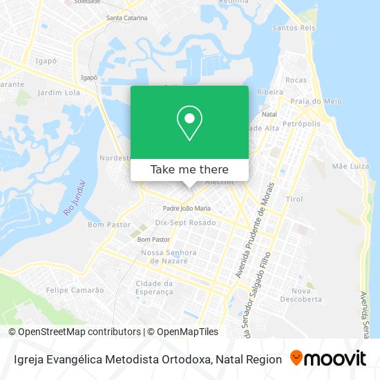 Mapa Igreja Evangélica Metodista Ortodoxa