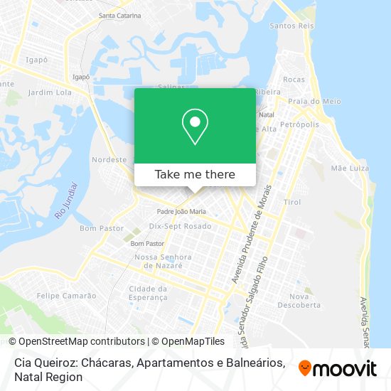 Mapa Cia Queiroz: Chácaras, Apartamentos e Balneários