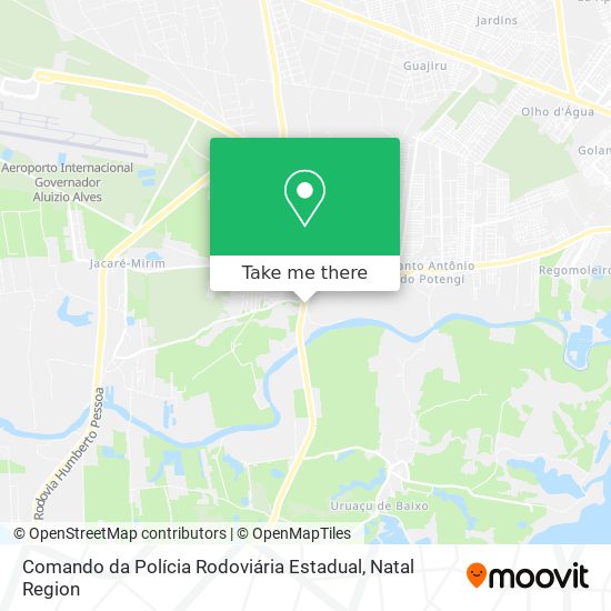 Comando da Polícia Rodoviária Estadual map