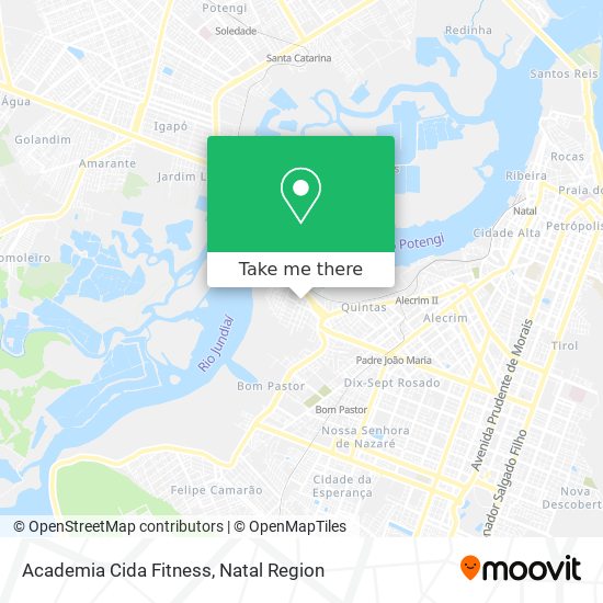 Mapa Academia Cida Fitness