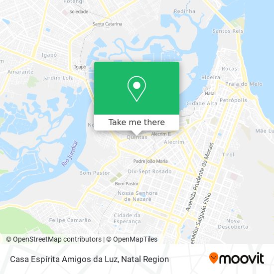 Casa Espírita Amigos da Luz map