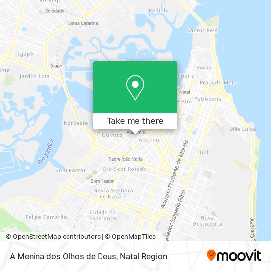 Mapa A Menina dos Olhos de Deus