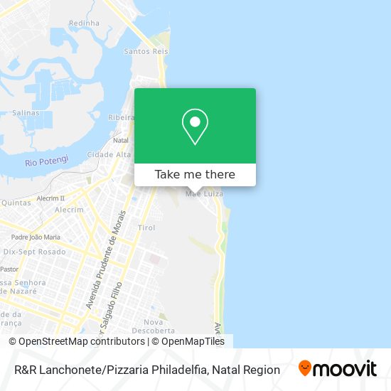 R&R Lanchonete / Pizzaria Philadelfia map