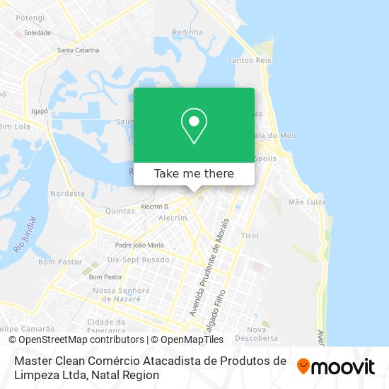 Mapa Master Clean Comércio Atacadista de Produtos de Limpeza Ltda