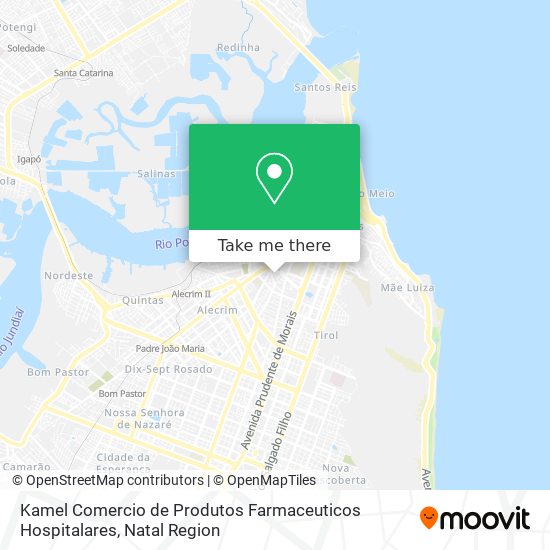 Kamel Comercio de Produtos Farmaceuticos Hospitalares map