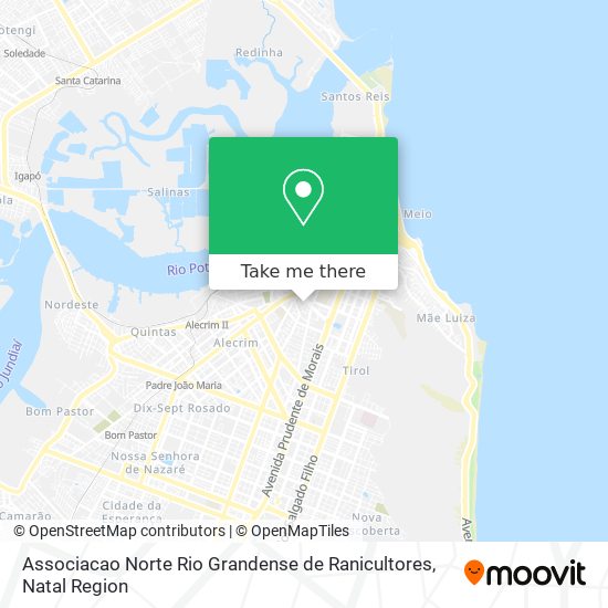 Mapa Associacao Norte Rio Grandense de Ranicultores