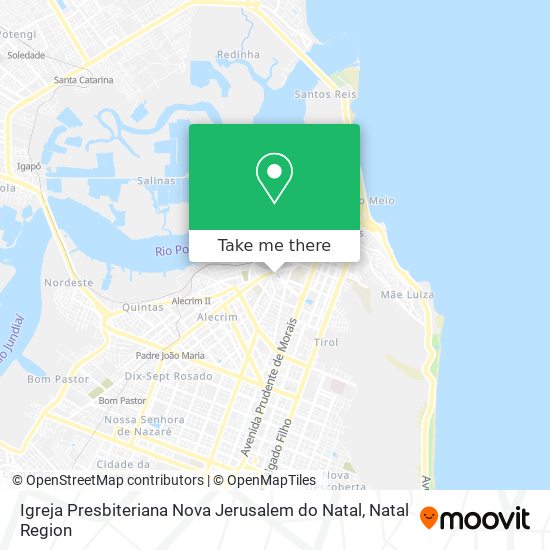 Mapa Igreja Presbiteriana Nova Jerusalem do Natal